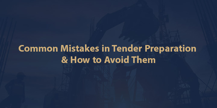 Banner with text about common tender preparation mistakes and how to avoid them.