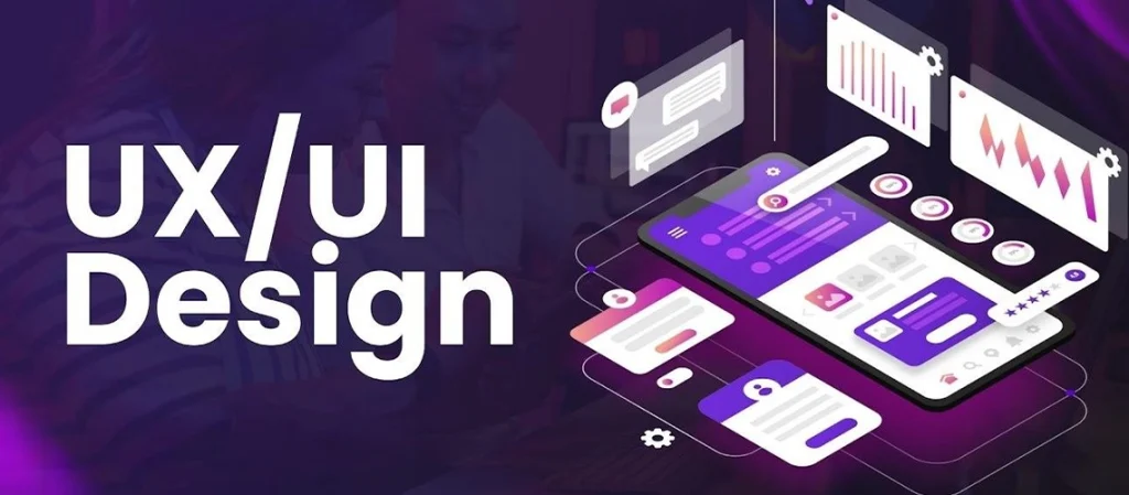 Modern UX UI design concept