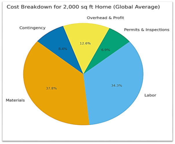 cost breakdown for 2000 sq ft home