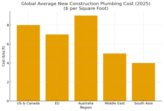 Plumbing cost comparison by region